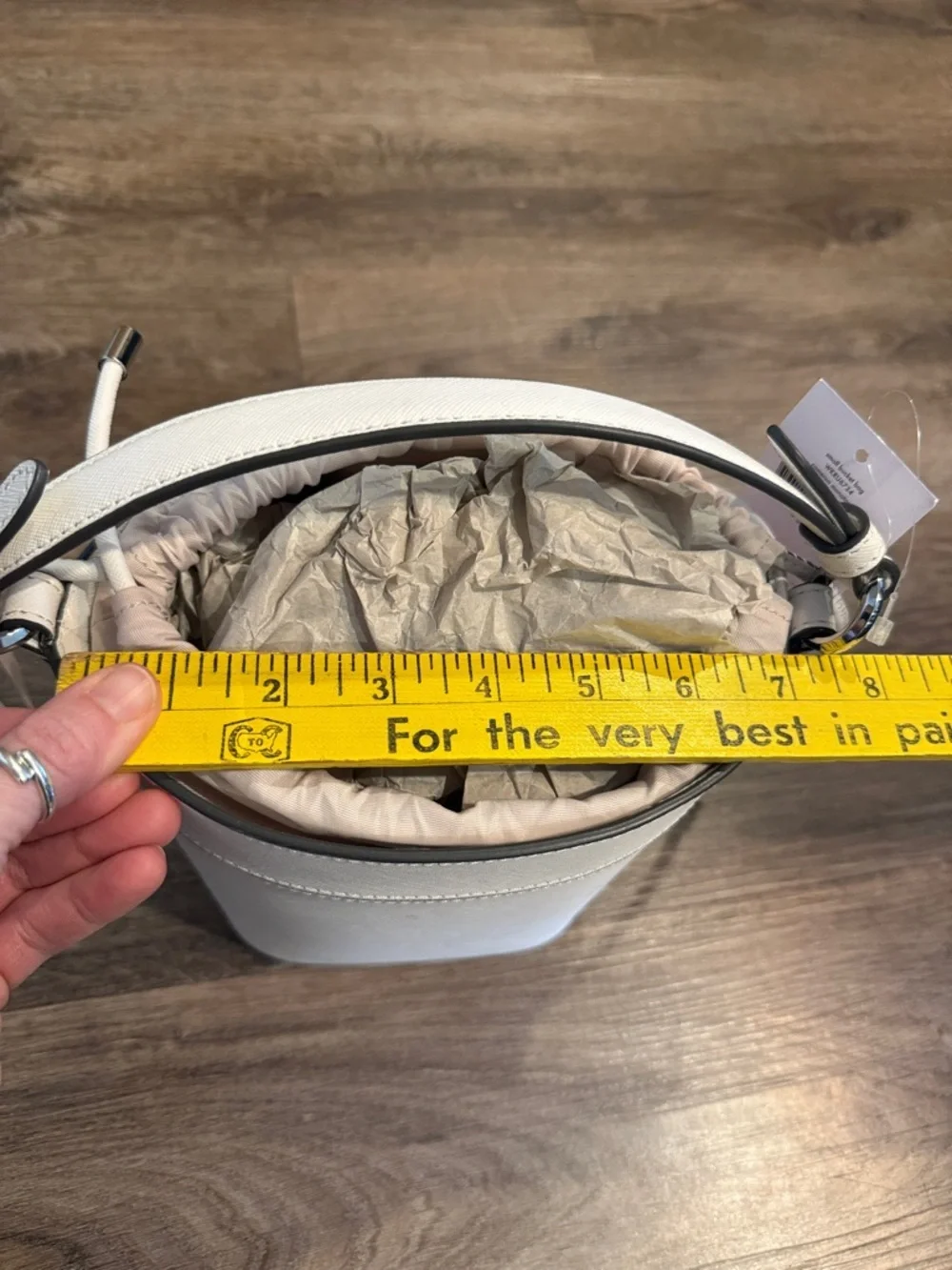 NWT Kate Spade Cameron Small Bucket Bag White 6734